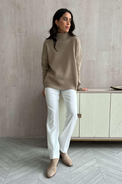 Брюки классические прямые (айвори)